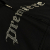 SPARKLE ZIP HOODIE BLACK