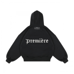 LOGO ZIP HOODIE BLACK