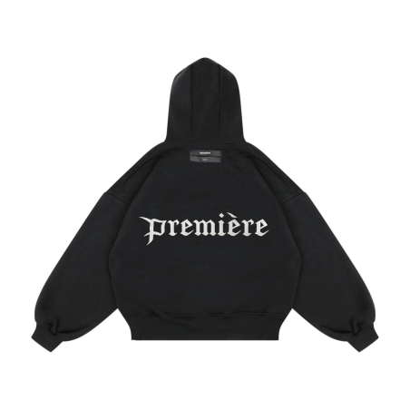 LOGO ZIP HOODIE BLACK