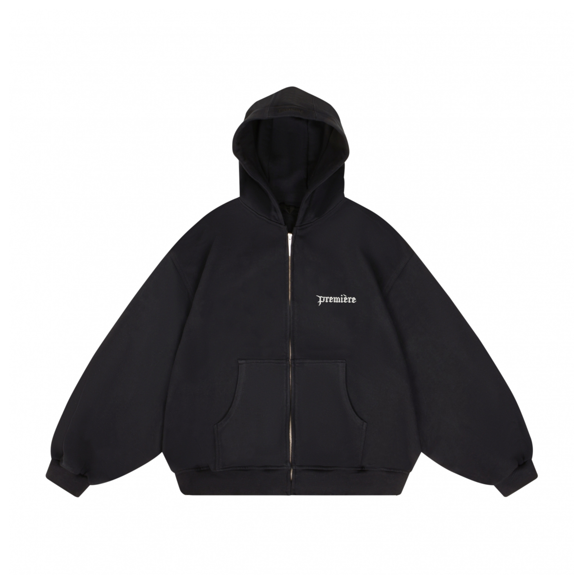 LOGO ZIP HOODIE BLACK