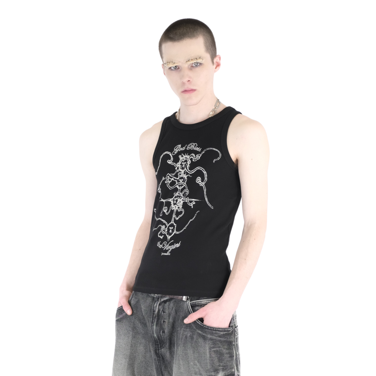 VIRGIN TANK TOP BLACK