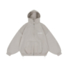 LOGO ZIP HOODIE BEIGE