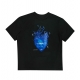 HEAD WITH FLAMES BLUE TEE