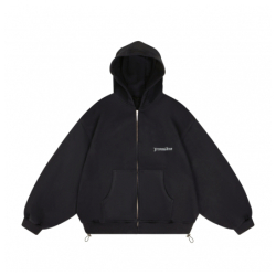 BASIC ZIP HOODIE BLACK