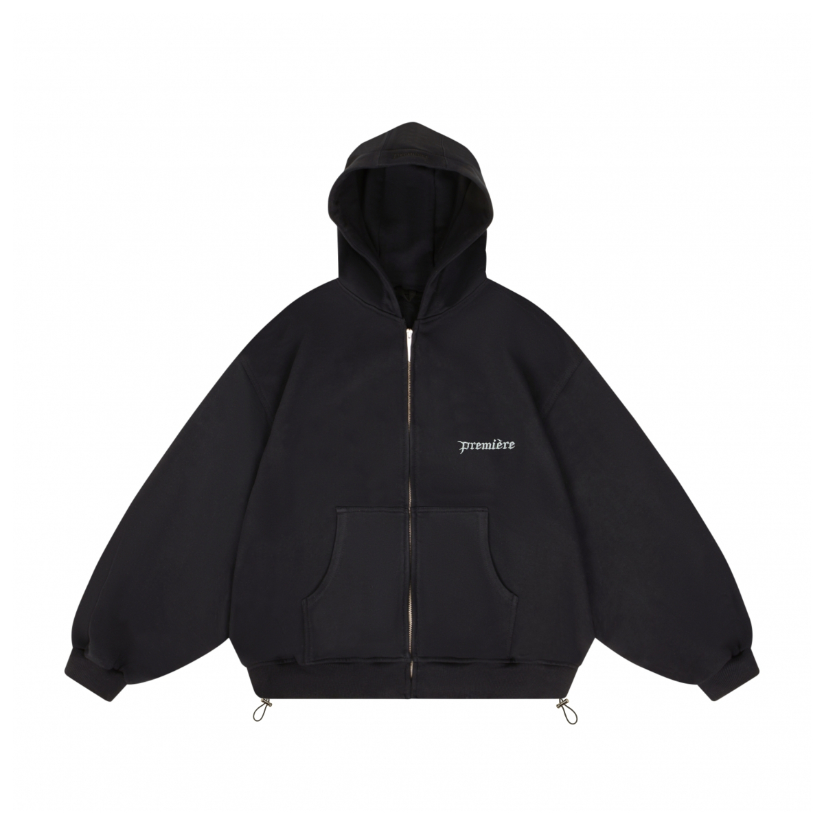 BASIC ZIP HOODIE BLACK