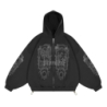 ANGEL ZIP HOODIE BLACK