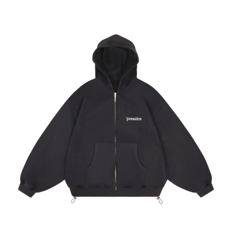 LOVE ZIP HOODIE BABY BLUE