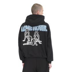 LOVE ZIP HOODIE BABY BLUE