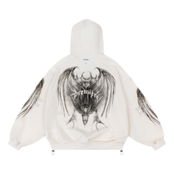BAT 600GSM HOODIE OFF-WHITE