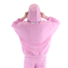 HELIX ZIP HOODIE BABY PINK