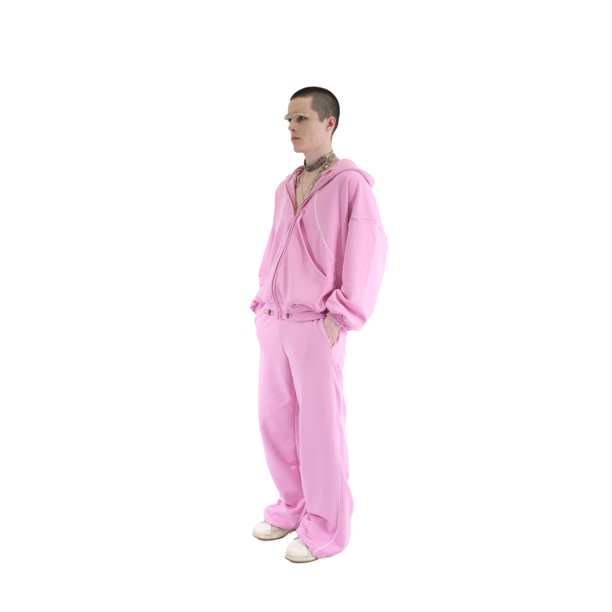 HELIX SWEATPANTS BABY PINK