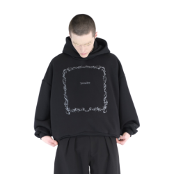 FRAME HOODIE BLACK