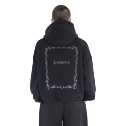 FRAME HOODIE BLACK