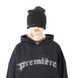 FRONT LINE HOODIE BLACK