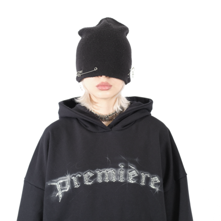 FRONT LINE HOODIE BLACK