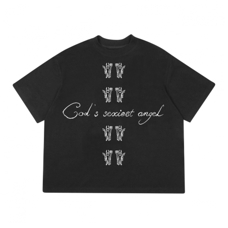GODS ANGEL TEE BLACK