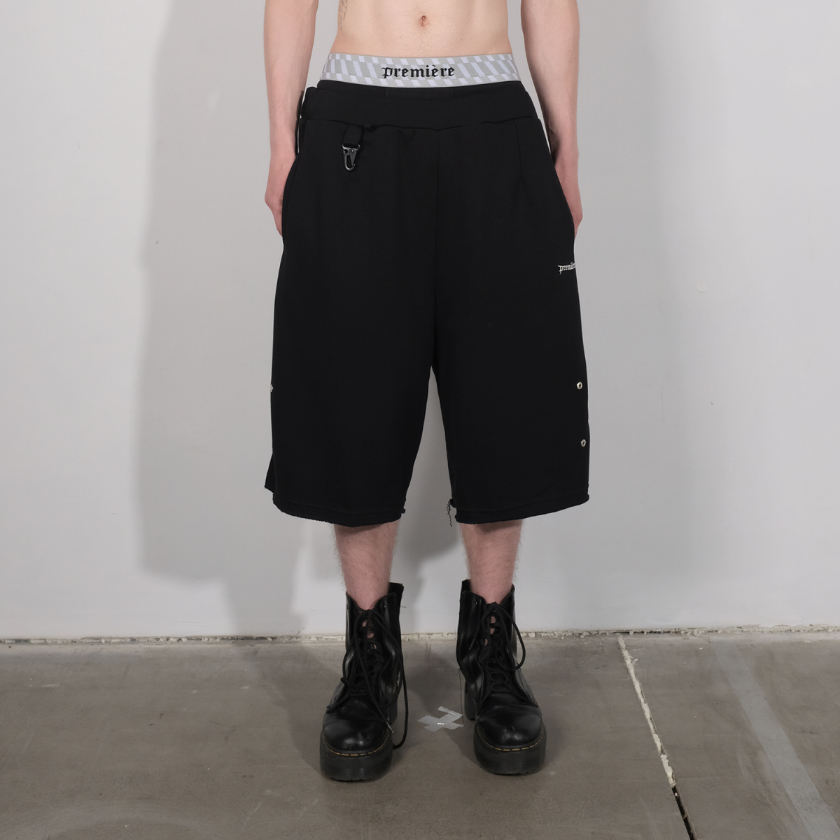 BASIC 3/4 SHORTS BLACK