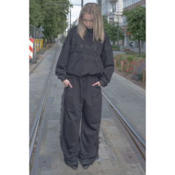 LACE SWEATPANTS BLACK