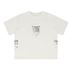 GIRL AND GUN TEE OFF-WHITE