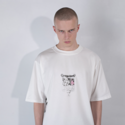 GIRL AND GUN TEE OFF-WHITE