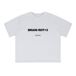 BRAIN ROT TEE OFF-WHITE