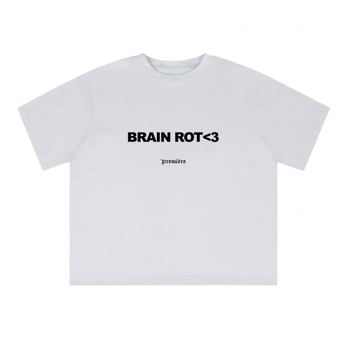 BRAIN ROT TEE OFF-WHITE