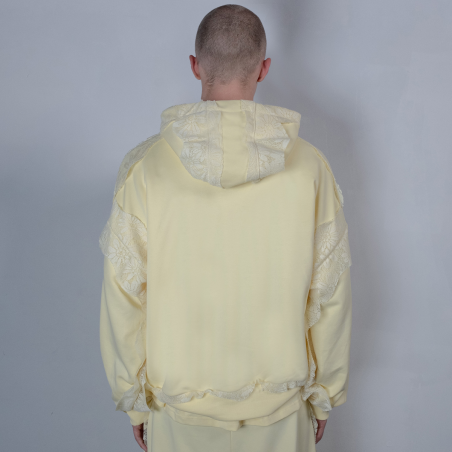 LACE HOODIE BUTTER YELLOW