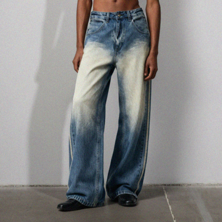 STRIPE JEANS REGULAR FIT