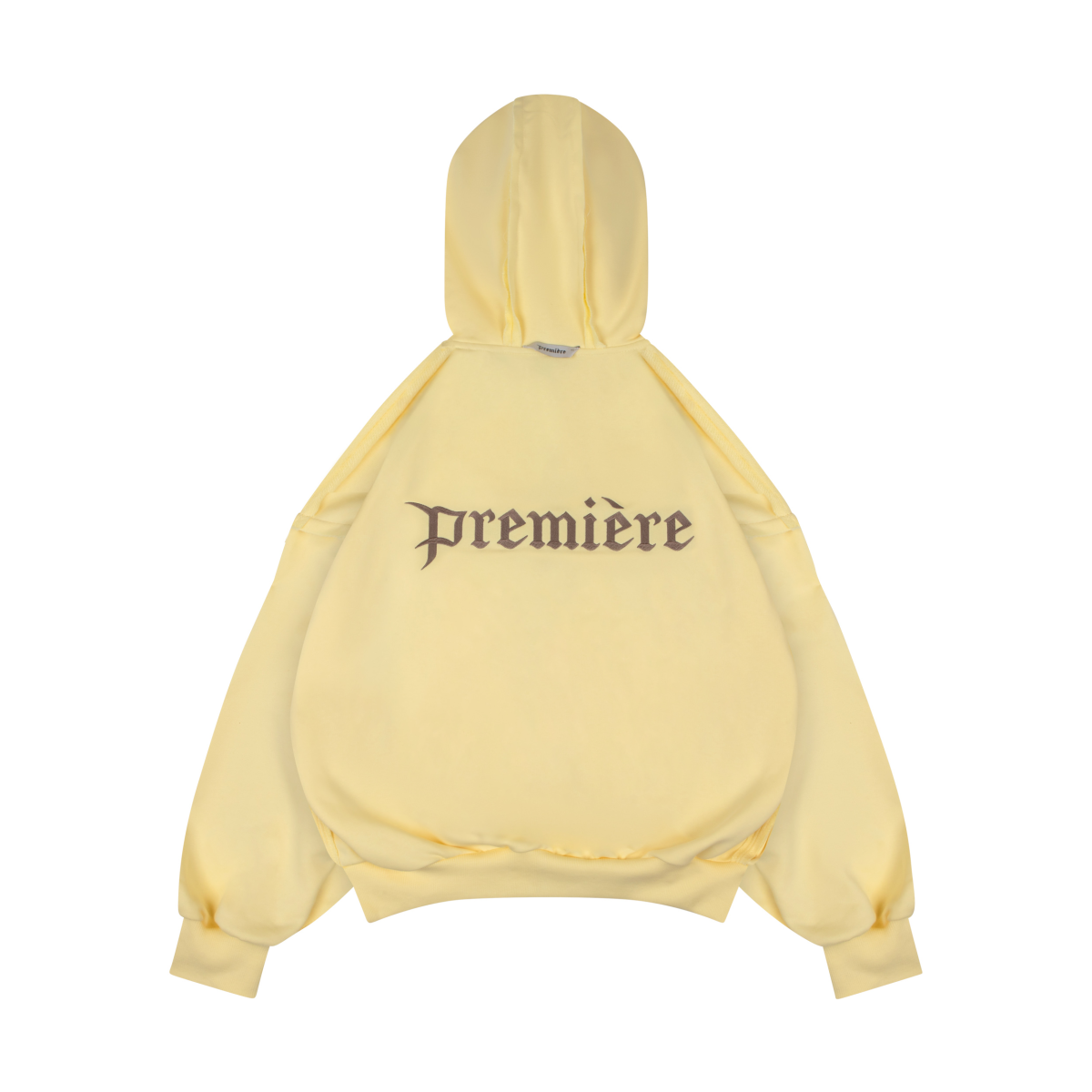 LOGO ZIP HOODIE BUTTER YELLOW