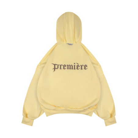 LOGO ZIP HOODIE BUTTER YELLOW