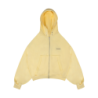 LOGO ZIP HOODIE BUTTER YELLOW