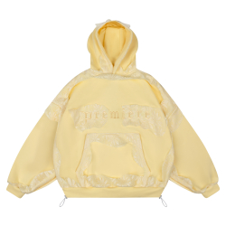 LACE HOODIE BUTTER YELLOW