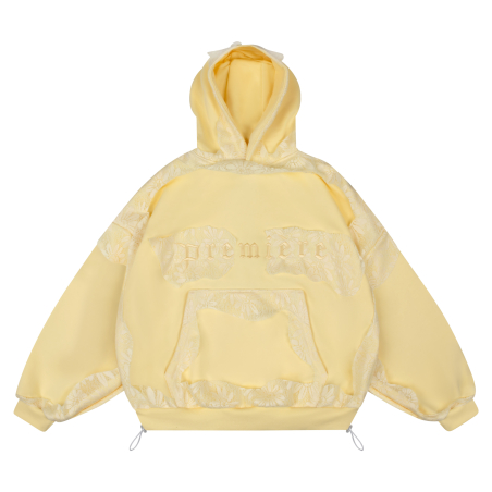 LACE HOODIE BUTTER YELLOW
