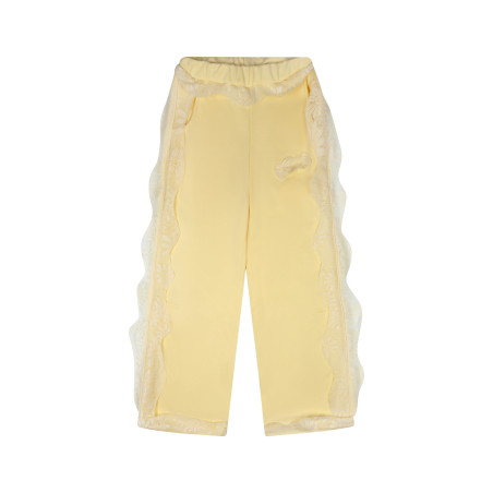 LACE SWEATPANTS BUTTER YELLOW