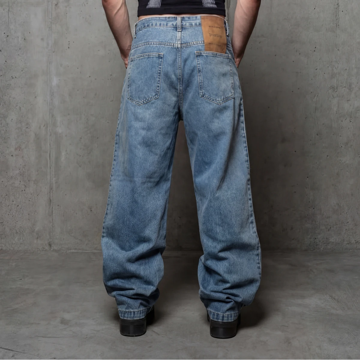 STRIPE JEANS REGULAR FIT