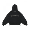 SPARKLE ZIP HOODIE BLACK