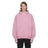 HELIX ZIP HOODIE BABY PINK