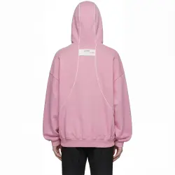 HELIX ZIP HOODIE BABY PINK