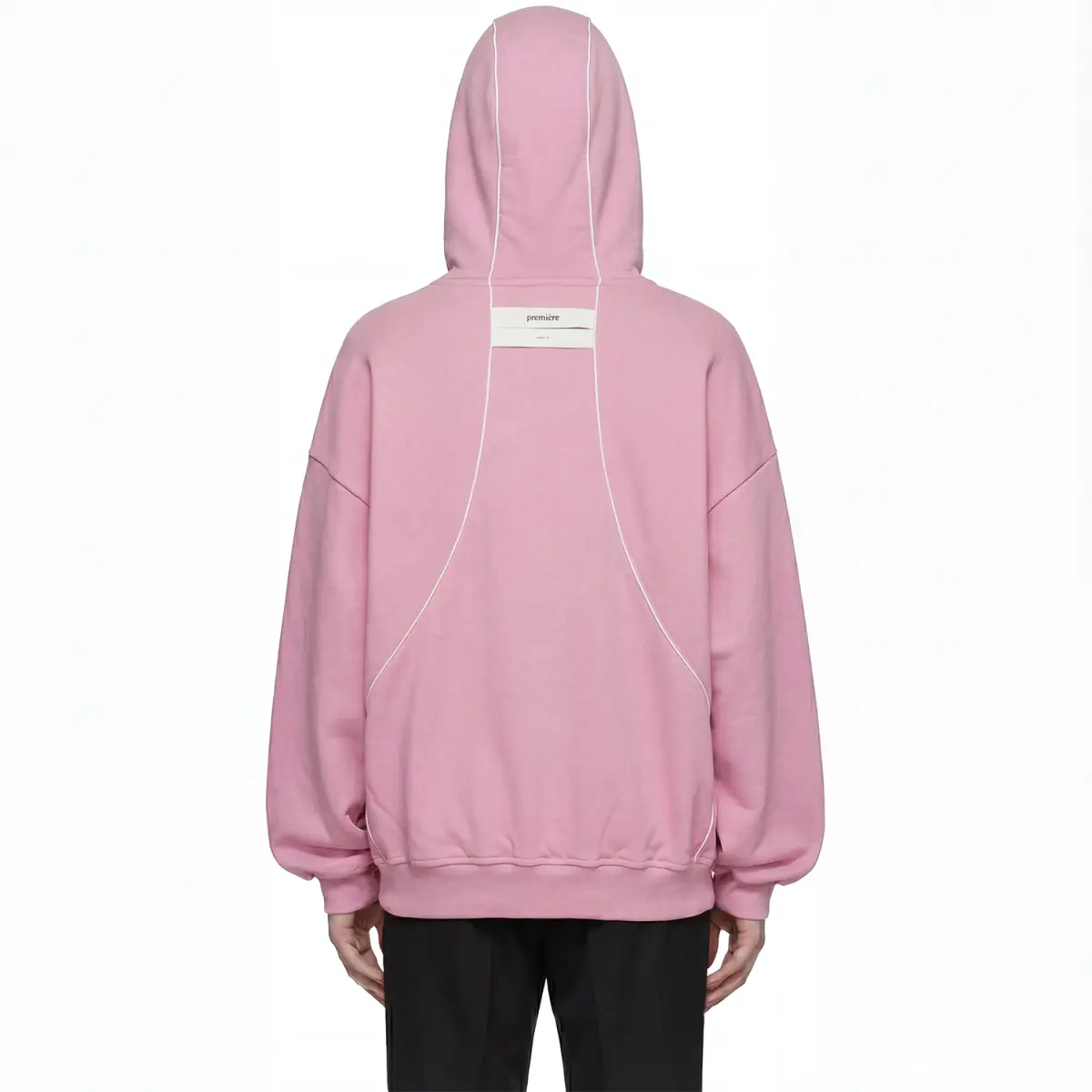 HELIX ZIP HOODIE BABY PINK