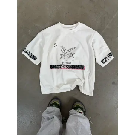 LEOPARD TEE WHITE