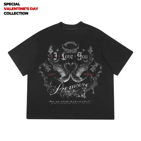 VALENTINES LIMITED TEE BLACK
