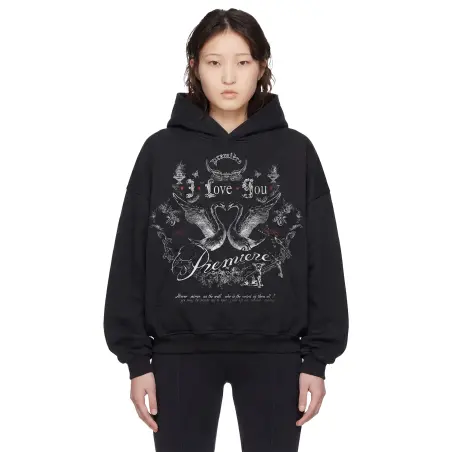 VALENTINES LIMITED HOODIE BLACK