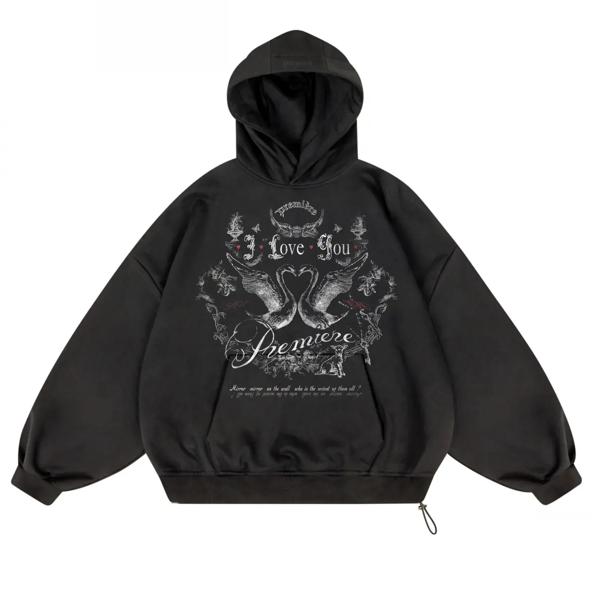 LOVE YOU HOODIE BLACK