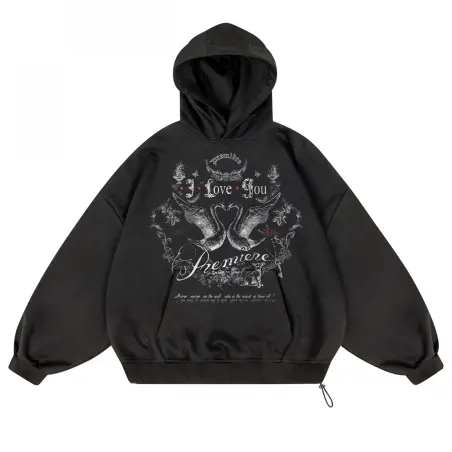 LOVE YOU HOODIE BLACK