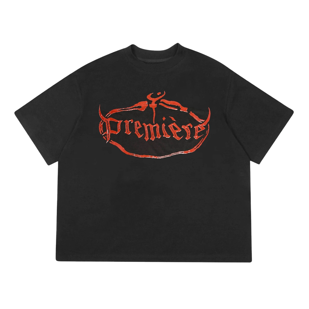 GEL HD RED TEE BLACK