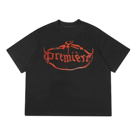 GEL HD RED TEE BLACK
