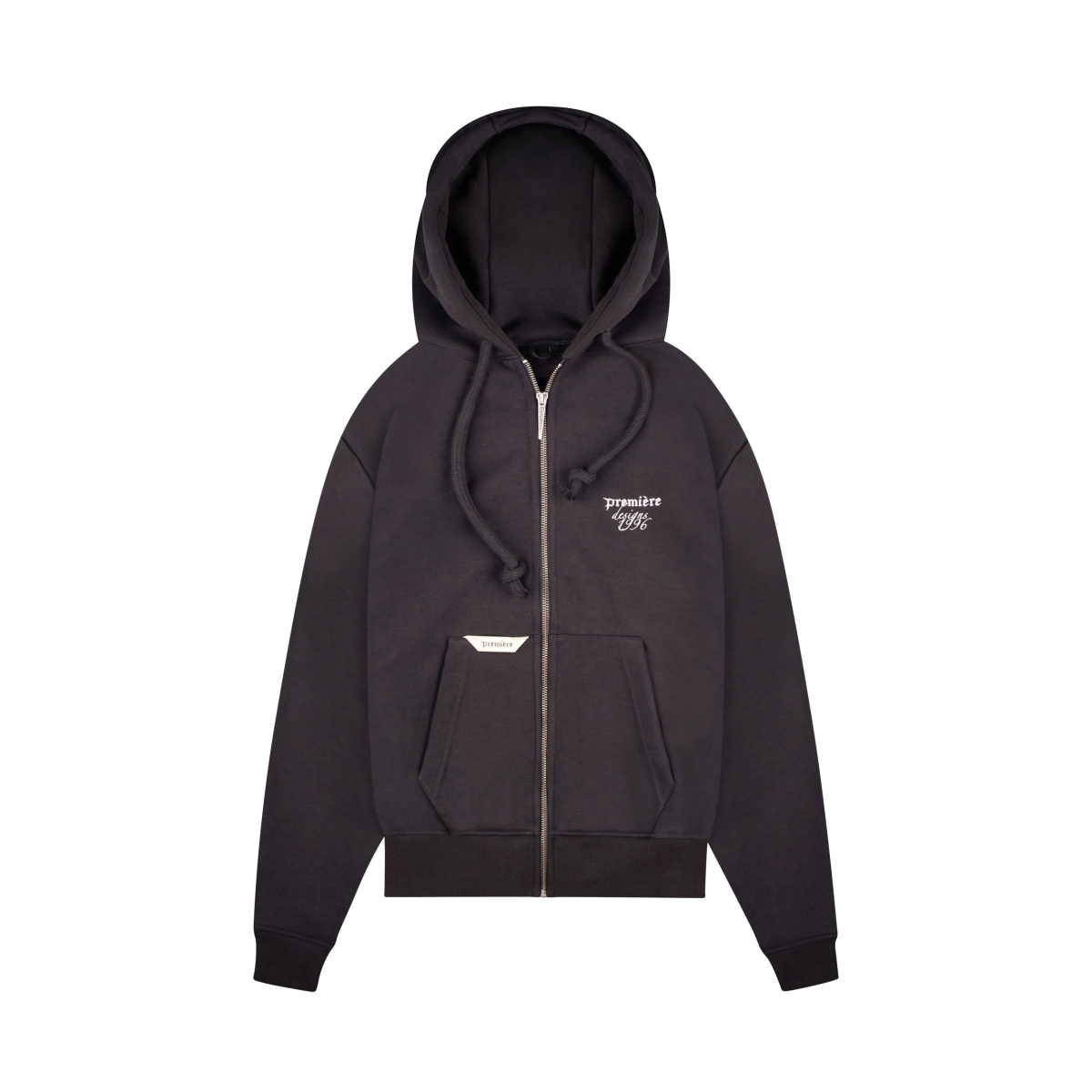 BASIC REGULAR CUT HOODIE BLACK