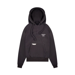 BASIC REGULAR CUT HOODIE BLACK