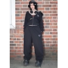 BASIC ZIP REGULAR CUT HOODIE BLACK