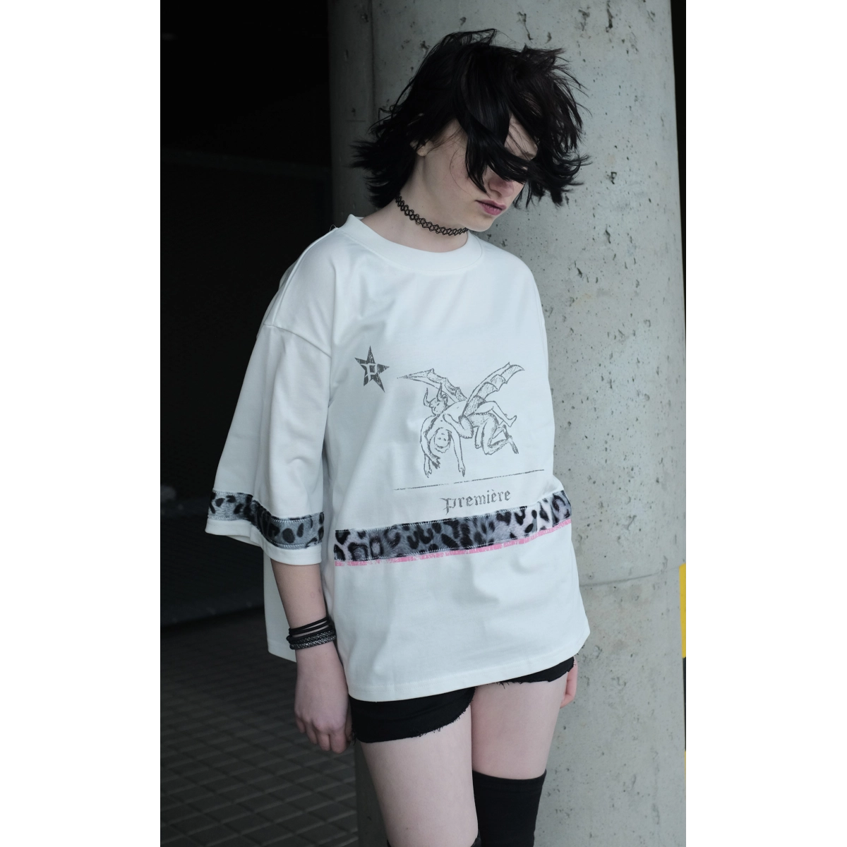 LEOPARD TEE WHITE